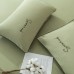 Комплект постельного белья Однотонный Сатин Вышивка на резинке CHR048