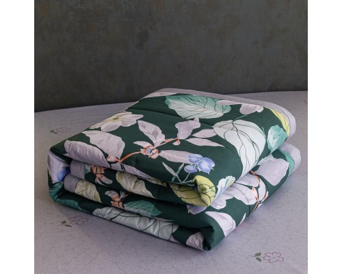 Комплект постельного белья Сатин с Одеялом 100% хлопок на резинке OBR124