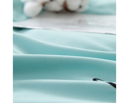 Комплект постельного белья Однотонный Сатин Вышивка CH024