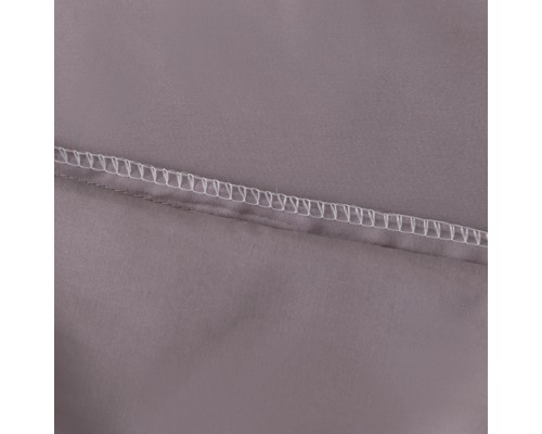Комплект постельного белья Однотонный Сатин Премиум широкий кант на резинке OCPKR020