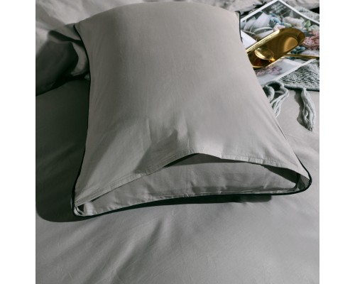 Комплект постельного белья Однотонный Сатин Элитный на резинке OCER004