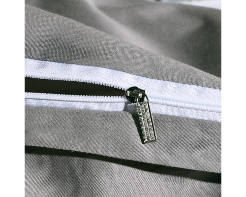 Комплект постельного белья Однотонный Сатин Элитный на резинке OCER004