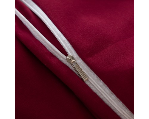 Комплект постельного белья Однотонный Сатин Вышивка CH022