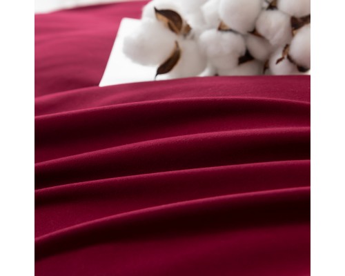 Комплект постельного белья Однотонный Сатин Вышивка CH022