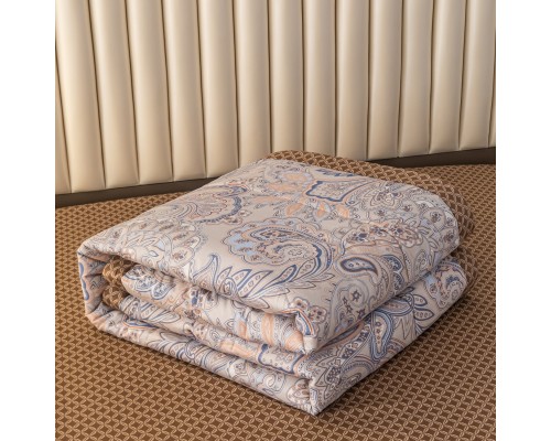 Комплект постельного белья Сатин с Одеялом 100% хлопок на резинке OBR139
