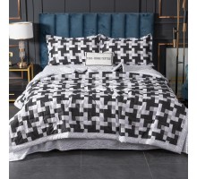 Комплект постельного белья Сатин с Одеялом (простынь на резинке) OBR059