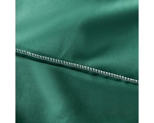 Комплект постельного белья Однотонный Сатин Премиум широкий кант OCPK031