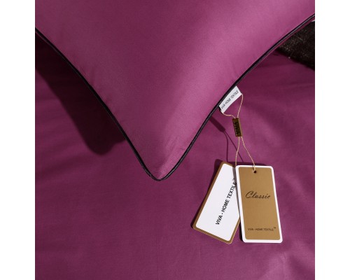 Комплект постельного белья Однотонный Сатин Элитный на резинке OCER003