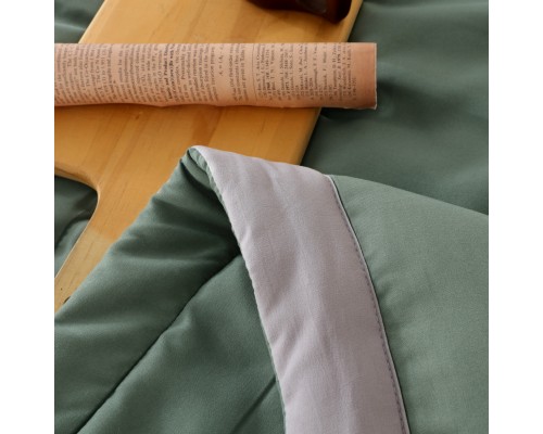Комплект постельного белья Однотонный Сатин с Одеялом FB010