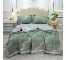 Комплект постельного белья Сатин с Одеялом (простынь на резинке) OBR009